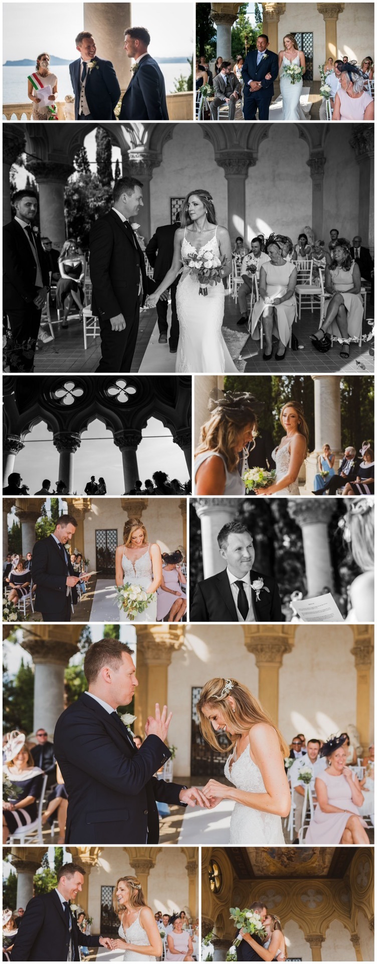 Wedding in isola del garda lake