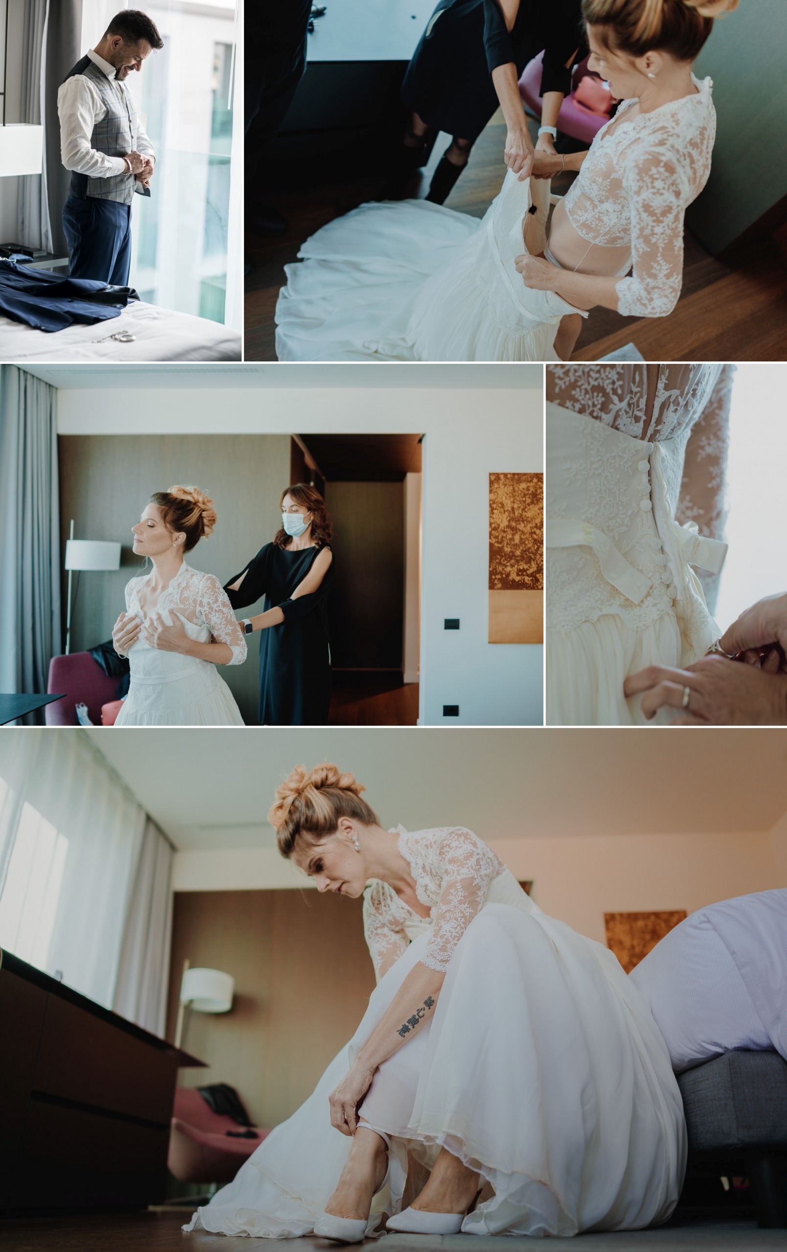 elopement vows renewal hilton lake como