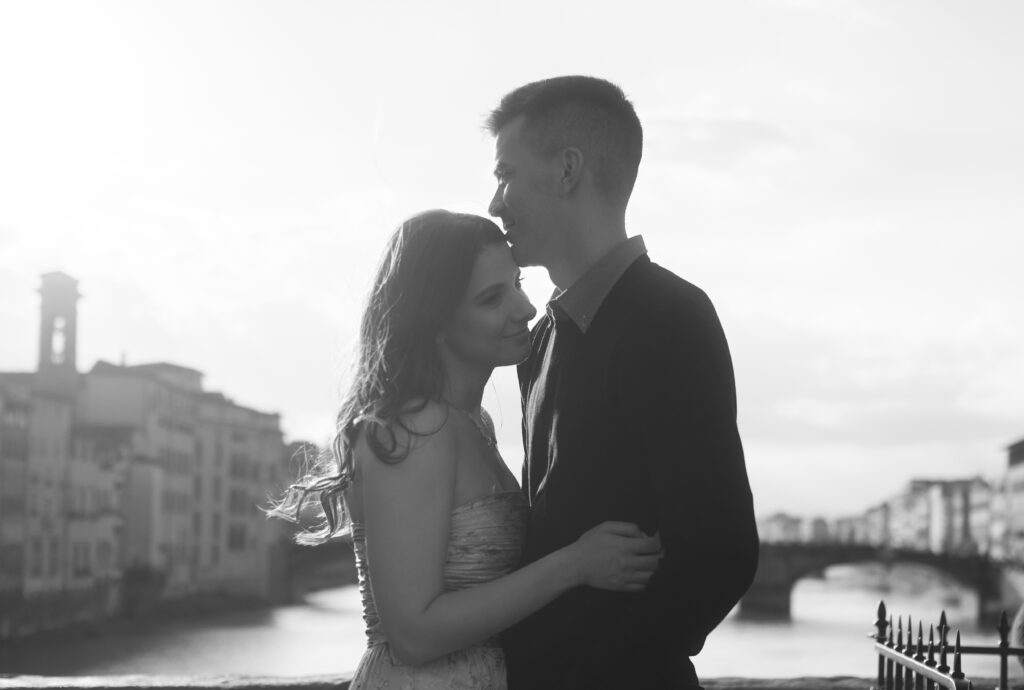 proposal in florence Ponte Vecchio