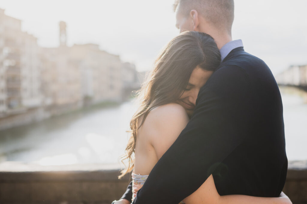 proposal in florence Ponte Vecchio