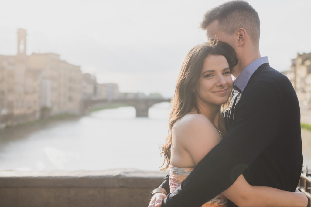 proposal in florence Ponte Vecchio