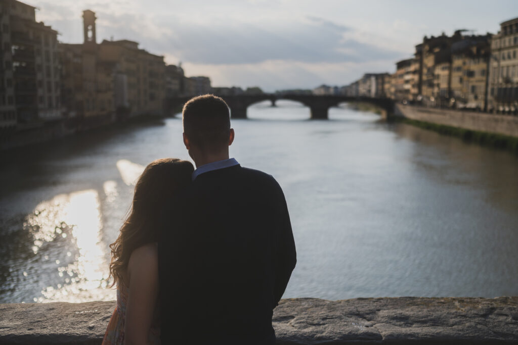 proposal in florence Ponte Vecchio