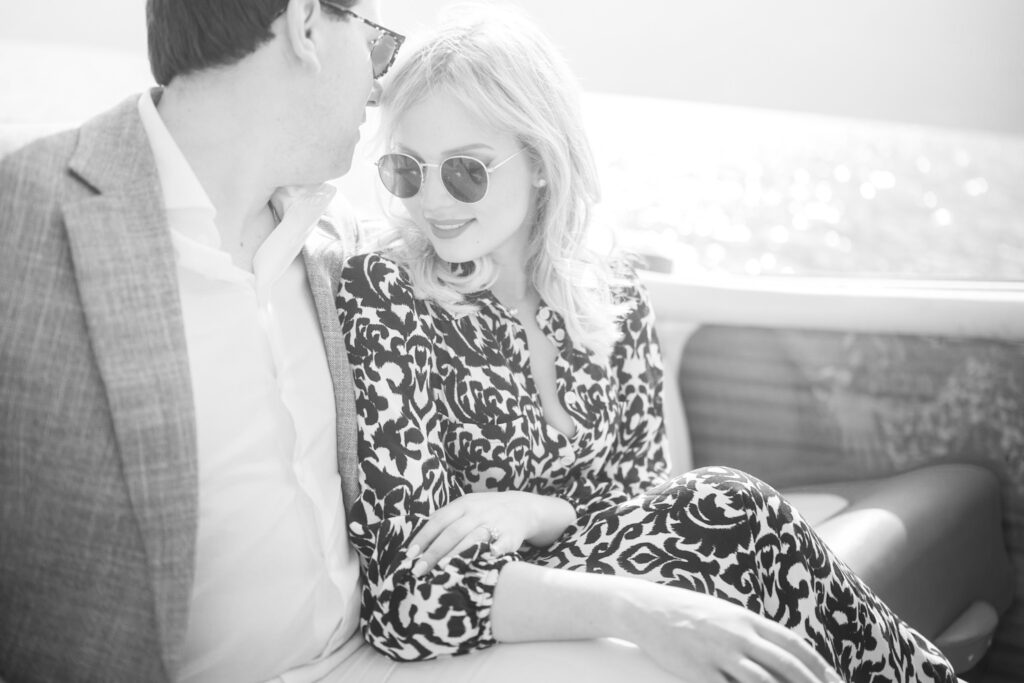 couple on the boat
