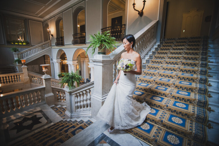 bride in villa d'este